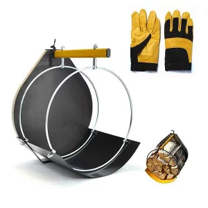 Log Splitting Basket & Gloves